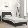 Image de vidaXL Cadre de lit Dover noir et blanc 80x200 cm similicuir 373083