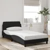 Image de vidaXL Cadre de lit Dover noir 100x200 cm velours 373134