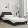Image de vidaXL Cadre de lit Dover noir et blanc 100x200 cm similicuir 373143