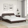 Image de vidaXL Cadre de lit Dover marron 160x200 cm similicuir 373220