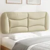 Image de Coussin de tête de lit - VIDAXL - Classique - Crème - 120 cm - Tissu durable
