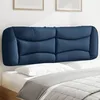 Image de vidaXL Coussin de Tête de Lit Oreiller de Lecture avec Fermeture à Glissière Coussin de Lecture pour Lit Chambre Bleu 160 374594
