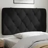 Image de vidaXL Coussin de Tête de Lit Oreiller de Tête de Lit avec Bandes Auto-agrippantes Coussin Rembourré Chambre à Coucher 374716