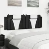 Image de vidaXL Coussin de tête de lit noir et blanc 160 cm similicuir 374802