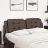 Image de vidaXL Coussin de tête de lit Zadar marron 160 cm similicuir 374868