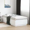 Image de vidaXL Cadre de lit avec LED sans matelas blanc 90x200 cm 3209632