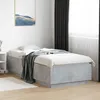 Image de vidaXL Cadre de Lit Lit Double avec Sommier à Lattes Lit Adulte Meuble de Chambre à Coucher Moderne Gris Béton 100x200 3209719