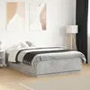 Image de vidaXL Cadre de Lit Lit Double avec Sommier à Lattes Lit Adulte Meuble de Chambre à Coucher Moderne Gris Béton 140x190 3209733