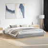 Image de vidaXL Cadre de Lit avec Lumières LED Sommier à Lattes Lit Double Lit Adulte de Chambre à Coucher Intérieur Moderne 3209777