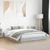 Image de vidaXL Cadre de Lit avec Lumières LED Sommier à Lattes Lit Double Lit Adulte de Chambre à Coucher Intérieur Moderne 3209782