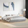 Image de vidaXL Cadre de Lit Sommier à Lattes Lit Double Lit Adulte de Chambre à Coucher Intérieur Moderne Sonoma Gris 180x200 3209840