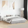 Image de vidaXL Cadre de Lit Sommier à Lattes Lit Double Lit Adulte de Chambre à Coucher Intérieur Moderne Gris Béton 120x190 cm 3209887