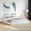Image de vidaXL Cadre de lit sans matelas blanc 200x200 cm 3209891