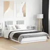 Image de vidaXL Cadre de lit sans matelas blanc 150x200 cm 3209912