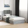 Image de vidaXL Cadre de Lit avec Tête de Lit Sommier à Lattes Lit Simple Lit Adulte de Chambre à Coucher Intérieur Moderne 3209980
