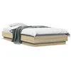 Image de vidaXL Cadre de lit sans matelas avec lumières LED 100x200 cm 839506