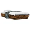 Image de vidaXL Cadre de Lit avec Lumières LED Sommier à Lattes Lit Simple Lit Adulte de Chambre à Coucher Intérieur Moderne 839508