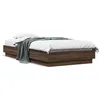 Image de vidaXL Cadre de Lit avec Lumières LED Sommier à Lattes Lit Simple Lit Adulte de Chambre à Coucher Intérieur Moderne 839545