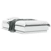 Image de vidaXL Cadre de lit sans matelas avec lumières LED blanc 75x190 cm 839546