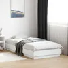 Image de vidaXL Cadre de lit sans matelas blanc 90x190 cm bois dingénierie 839630