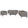 Image de vidaXL Ensemble de Canapés 3 pcs Chaise de canapé avec Accoudoirs et Dossier Meuble de Salon Salle de Séjour Moderne 3209234