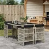 Image de vidaXL Ensemble à Manger de Jardin avec Coussins 5 pcs Table et Chaise de Terrasse Meubles de Patio Mobilier dExtérieur 3210899