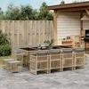 Image de vidaXL Ensemble à Manger de Jardin avec Coussins 13 pcs Table et Chaises à Dossier Rabattable Meubles dExtérieur Patio 3210984