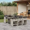 Image de vidaXL Ensemble à Manger de Jardin avec Coussins 7 pcs Table et Chaise de Terrasse Meubles de Patio Mobilier dExtérieur 3211091