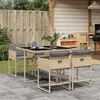Image de vidaXL Ensemble à Manger de Jardin avec Coussins 5 pcs Table et Chaises à Dossier Rabattable Meubles dExtérieur Patio 3211260
