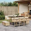 Image de vidaXL Ensemble à Manger de Jardin avec Coussins 11 pcs Table et Chaises à Dossier Rabattable Meubles dExtérieur Patio 3211330