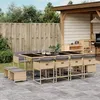 Image de vidaXL Ensemble à Manger de Jardin avec Coussins 13 pcs Table et Chaises à Dossier Rabattable Meubles dExtérieur Patio 3211344