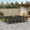 Image de vidaXL Ensemble à manger de jardin 13 pcs gris résine tressée 3211664