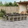Image de vidaXL Ensemble à Manger de Jardin avec Coussins 15 pcs Table et Chaise de Terrasse Meubles de Patio 3211715