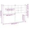 Image de vidaXL Tête de lit métal noir 140 cm 355594