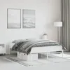 Image de vidaXL Cadre de lit métal blanc 140x200 cm 373674