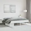Image de vidaXL Cadre de lit métal blanc 200x200 cm 373680