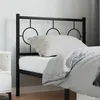 Image de vidaXL Tête de lit de remplacement métal noir 90 cm 376254