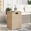 Image de vidaXL Table de Couverture de Bouteille de Propane Boîte de Rangement pour Bouteille Support de Bouteille Jardin Beige 366297