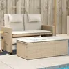 Image de vidaXL Banc Inclinable de Jardin avec Coussins Siège de Patio Chaise de Terrasse Meuble de Parc Arrière-cour Balcon 365820