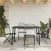 Image de vidaXL Ensemble à manger de jardin 5 pcs anthracite métal maille 3211812