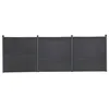 Image de Ensemble de panneaux de clôture - WPC - 526x186 cm - Gris - Durable - Facile à installer