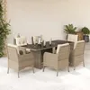 Image de vidaXL Ensemble à Manger de Jardin avec Coussins 7 pcs Table et Chaise de Terrasse Meubles de Patio Mobilier dExtérieur 3211886