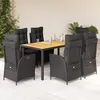 Image de vidaXL Ensemble à Manger de Jardin avec Coussins 7 pcs Table et Chaises avec Dossier Réglable Meubles dExtérieur 3213341