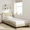 Image de vidaXL Cadre de lit sans matelas Hvar crème 80x200 cm tissu 3207735
