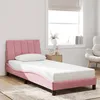 Image de vidaXL Cadre de Lit sans Matelas Hanko Lit Rembourré Sommier à Lattes Lit Simple Lit Adulte de Chambre à Coucher 3207824