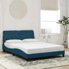 Image de vidaXL Cadre de lit sans matelas bleu 140x200 cm velours 3207927