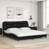 Image de vidaXL Cadre de lit sans matelas Hvar noir 180x200 cm similicuir 3208016