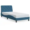 Image de vidaXL Lit avec Matelas Lit Rembourré avec Coussin de Tête de Lit Lit Simple Lit Adulte de Chambre à Coucher Intérieur 3208632