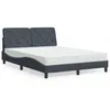 Image de vidaXL Lit avec Matelas Lit Rembourré avec Coussin de Tête de Lit Lit Double Lit Adulte de Chambre à Coucher Intérieur 3208659