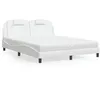 Image de vidaXL Lit avec Matelas Lit Rembourré avec Coussin de Tête de Lit Lit Double Lit Adulte Meuble de Chambre à Coucher 3208804